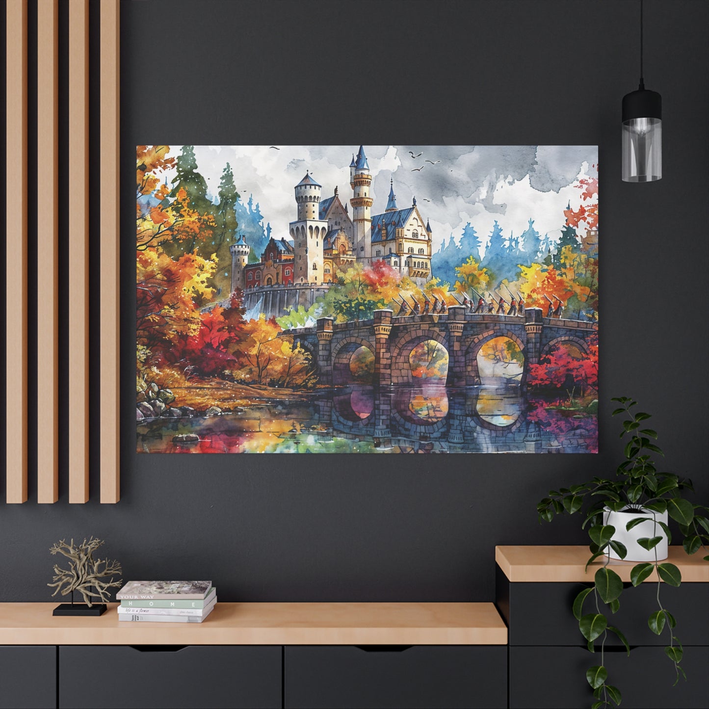 Matte Canvas, Stretched, 1.25" - Castle