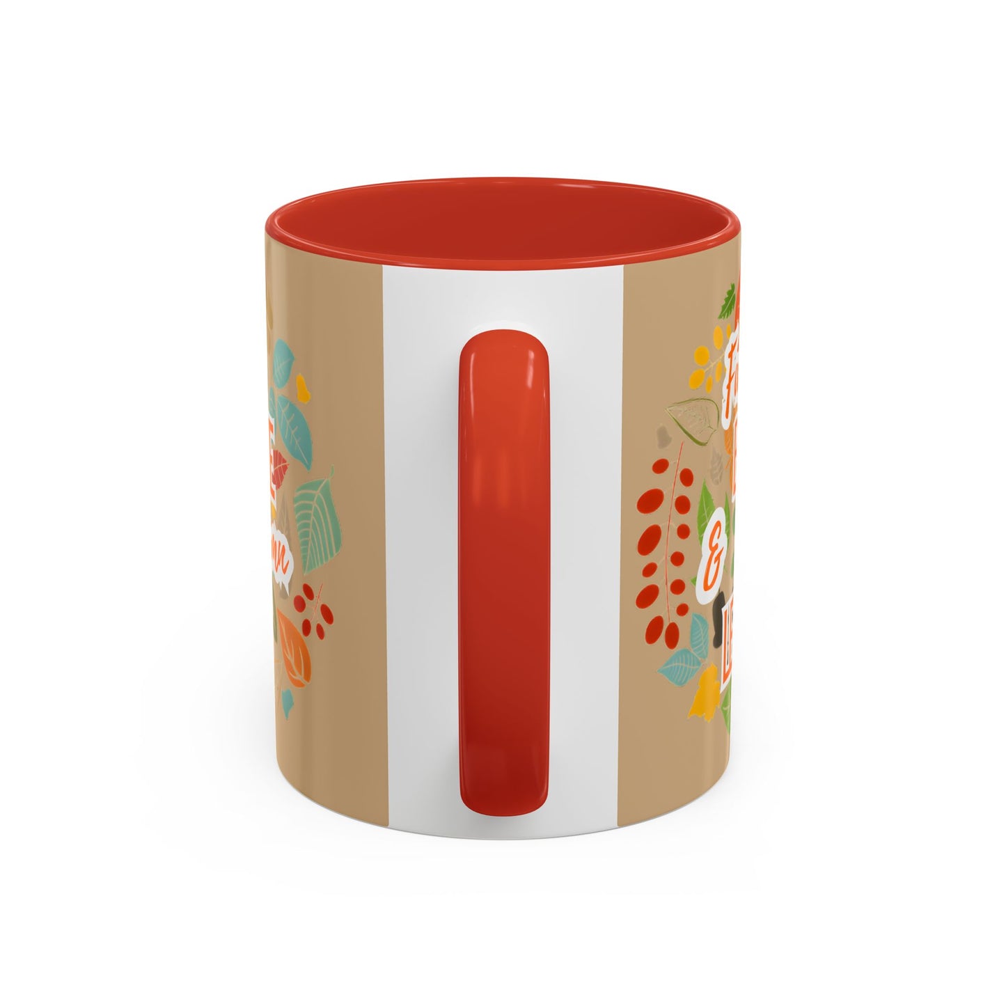 Fall Breeze & Leaves Coffee Mug, Autumn Mug, Seasonal Drinkware, Cozy Kitchen Decor, Perfect Gift for Fall Lovers