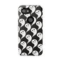Ghost Pattern Phone Case, Cute Ghost Cell Phone Cover, Halloween Accessory, Spooky Gift, Black and White Phone Case