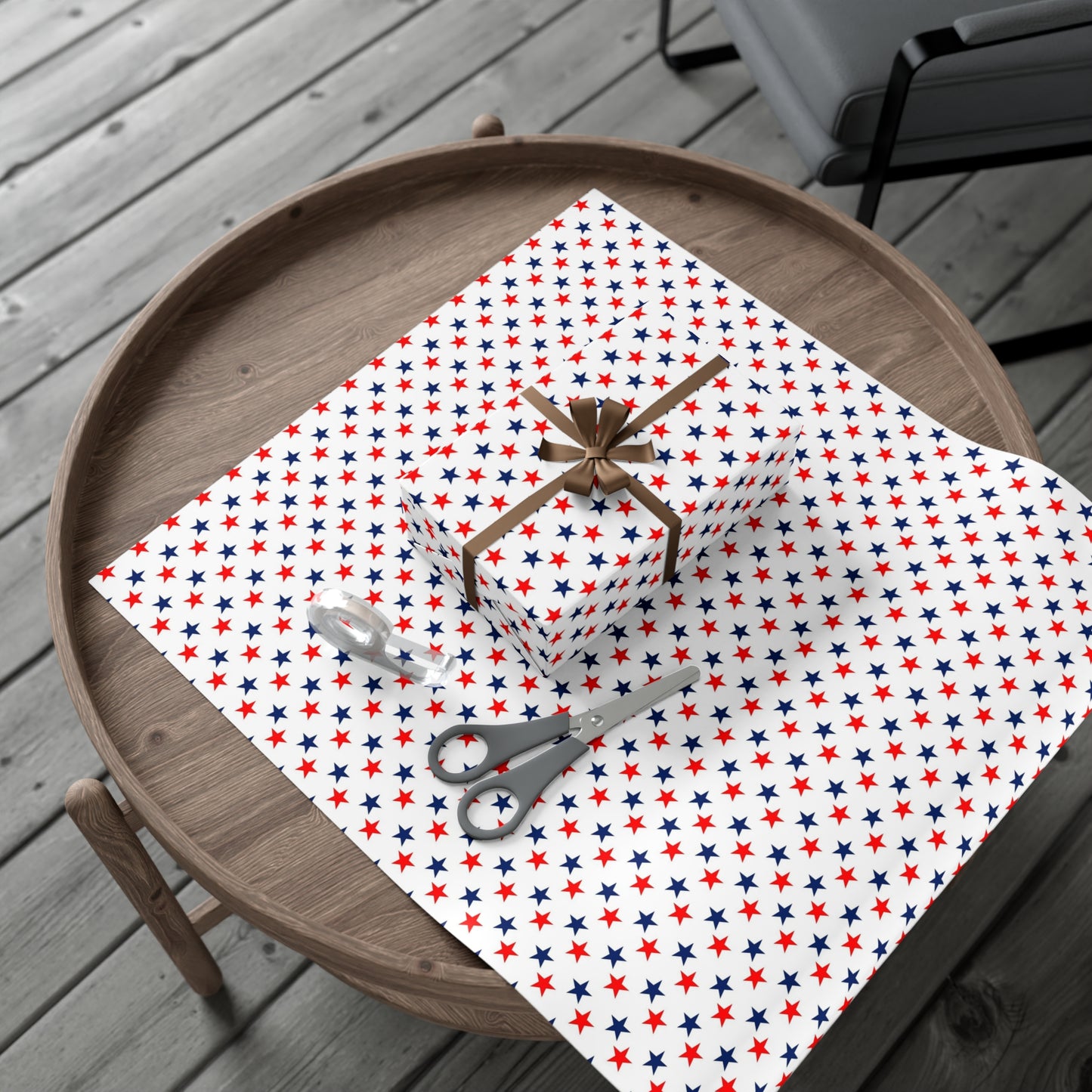 Gift Wrap Papers stars red white and blue