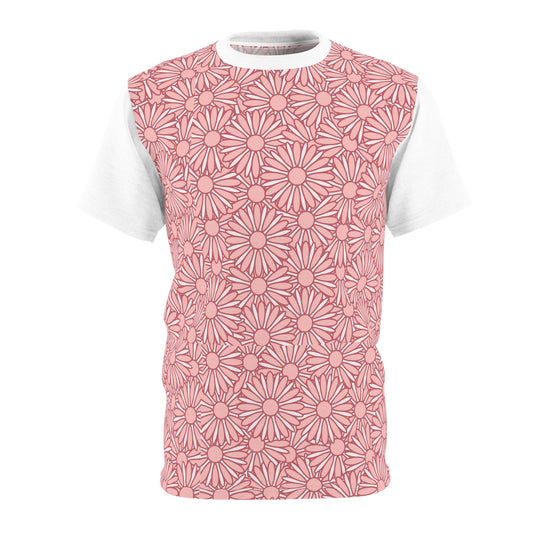 Daisy Print Unisex T-Shirt, Floral Tee, Casual Summer Shirt, Gift for Her