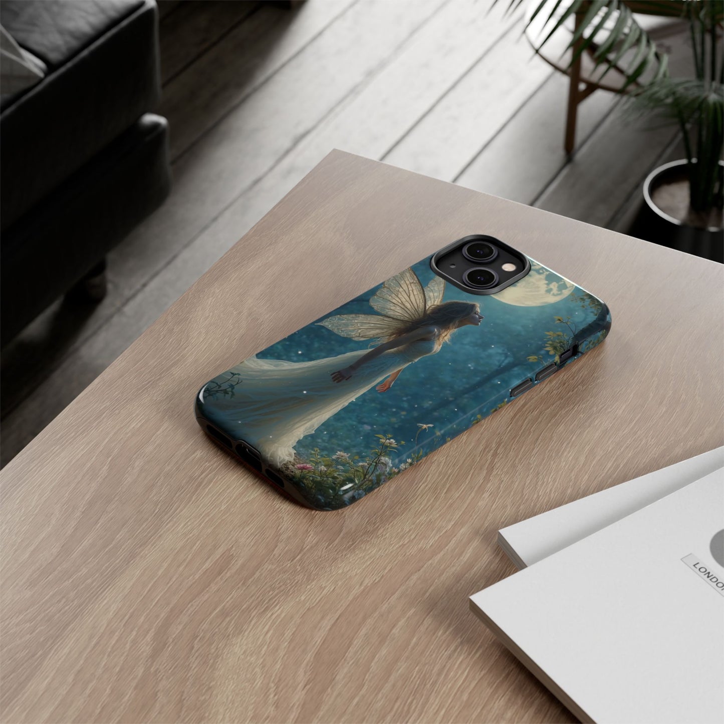 Fairy Moon Phone Case | Tough Cases for Nature Lovers, Fantasy Gift, Boho Phone Accessory, Ethereal Aesthetic, Magical Design