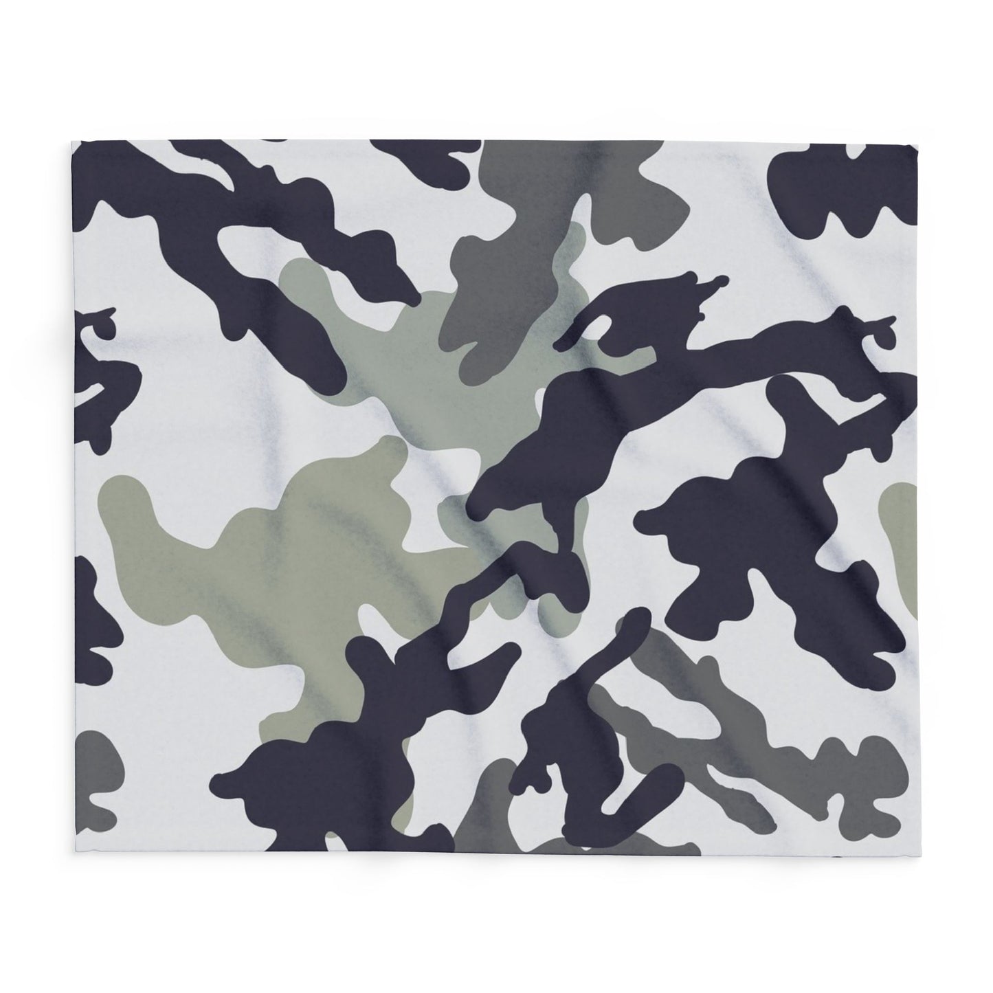 Cozy Camouflage Fleece Blanket, Soft Throw Blanket for Home Decor, Gift for Outdoor Lovers, Perfect for Camping, Military Theme
