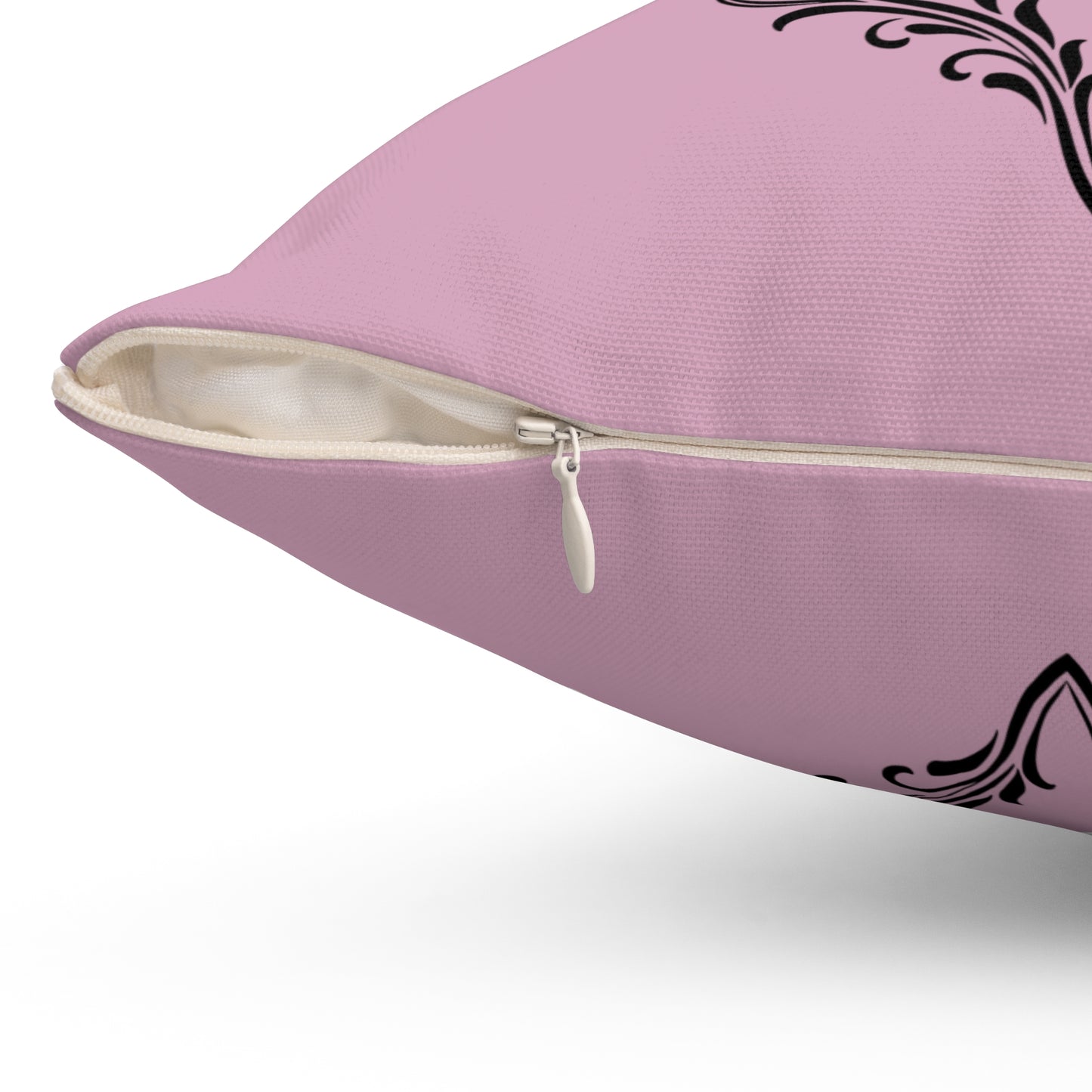 Elegant Pink Decorative Pillow with Ornate Design, Home Decor, Gift Idea, Cozy Living Room, Stylish Couch Accessory