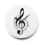 Musical Note Acrylic Wall Clock, Modern Home Decor, Gift for Music Lovers
