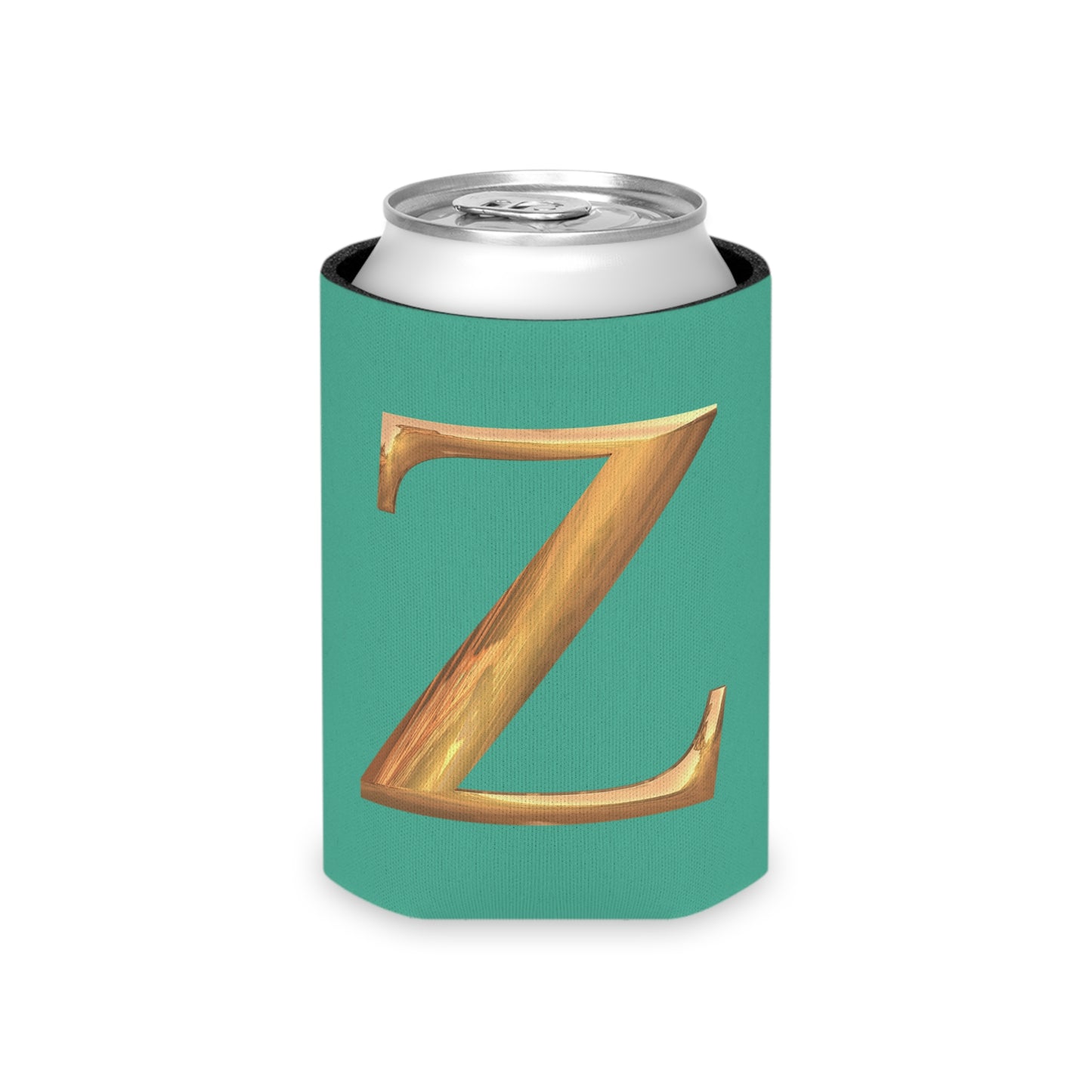 Personalized Monogram "Z"  Can Cooler - Stylish Drink Holder for Parties, Weddings, Beach Days, Summer Gatherings, Gifts