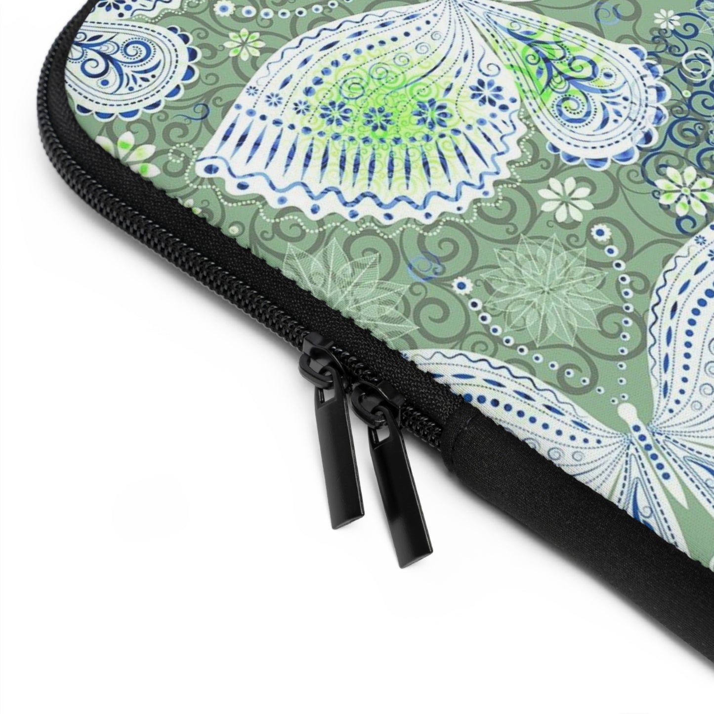 Butterfly Pattern Laptop Sleeve, Eco-Friendly Laptop Case, Computer Bag, Gift for Her, Personalized Tech Accessory