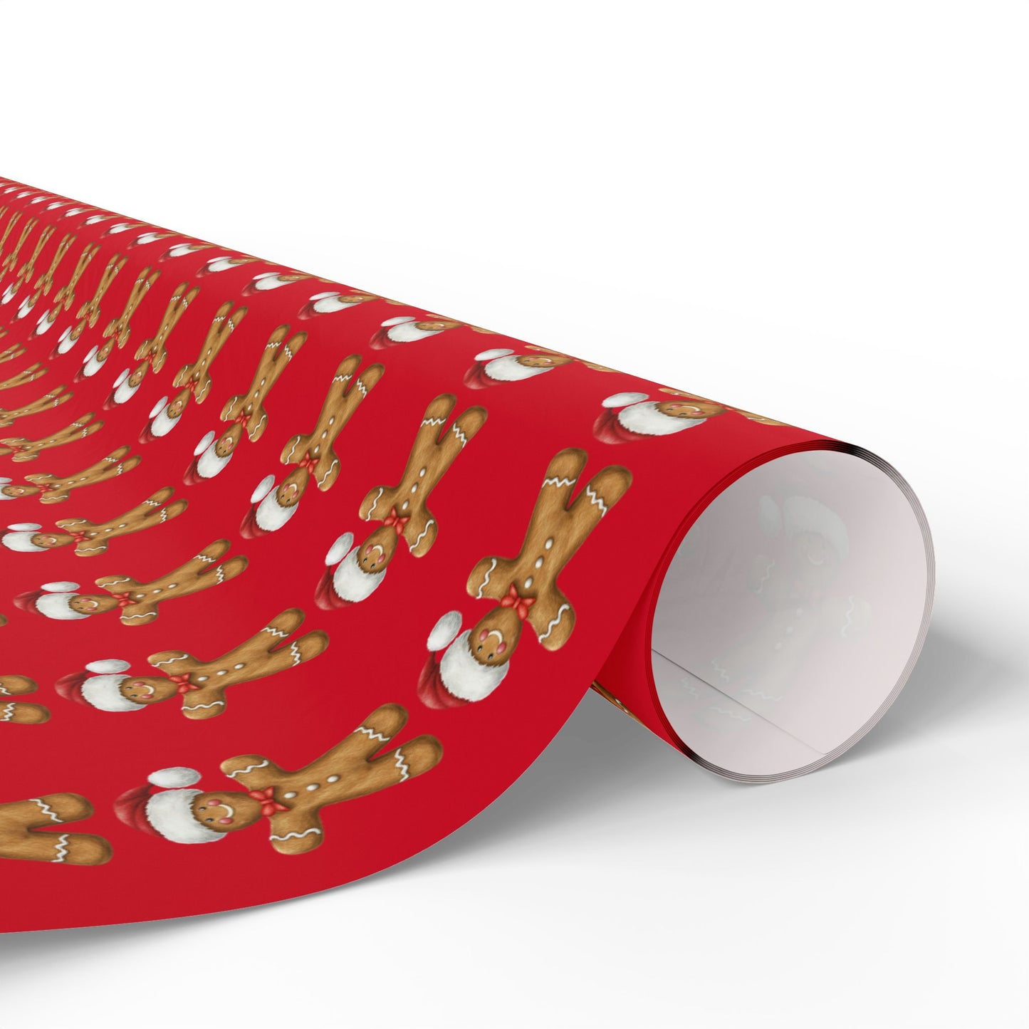 Festive Wrapping Paper for Gift-Giving, Christmas Wrap, Holiday Decorations, Gift Wrap for Birthdays, Gingerbread Theme