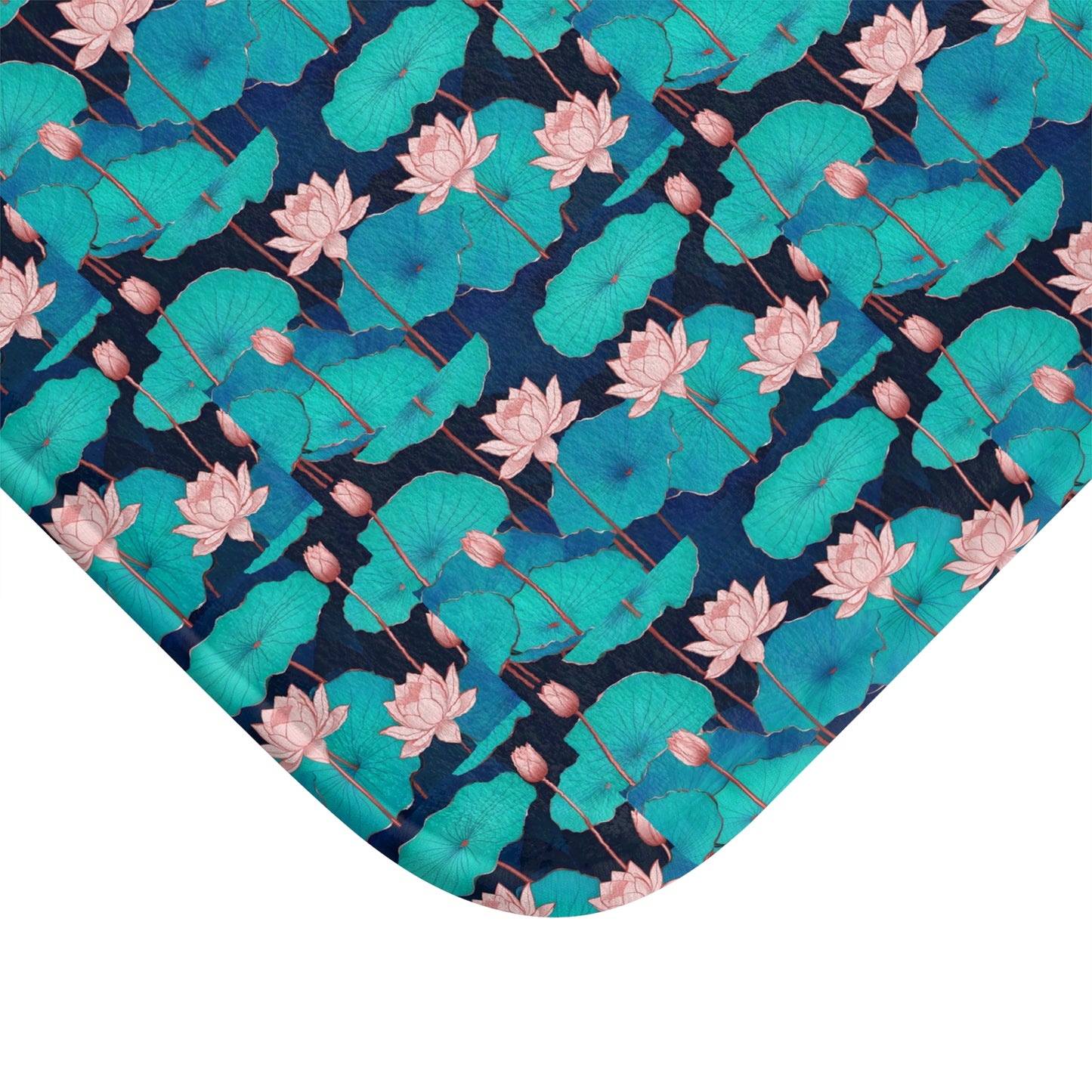 Stylish Floral Bath Mat - Serene Decor for the Bathroom, Spa, or Relaxation Space, Gift for Housewarming, Mother's Day, or Any Occasion