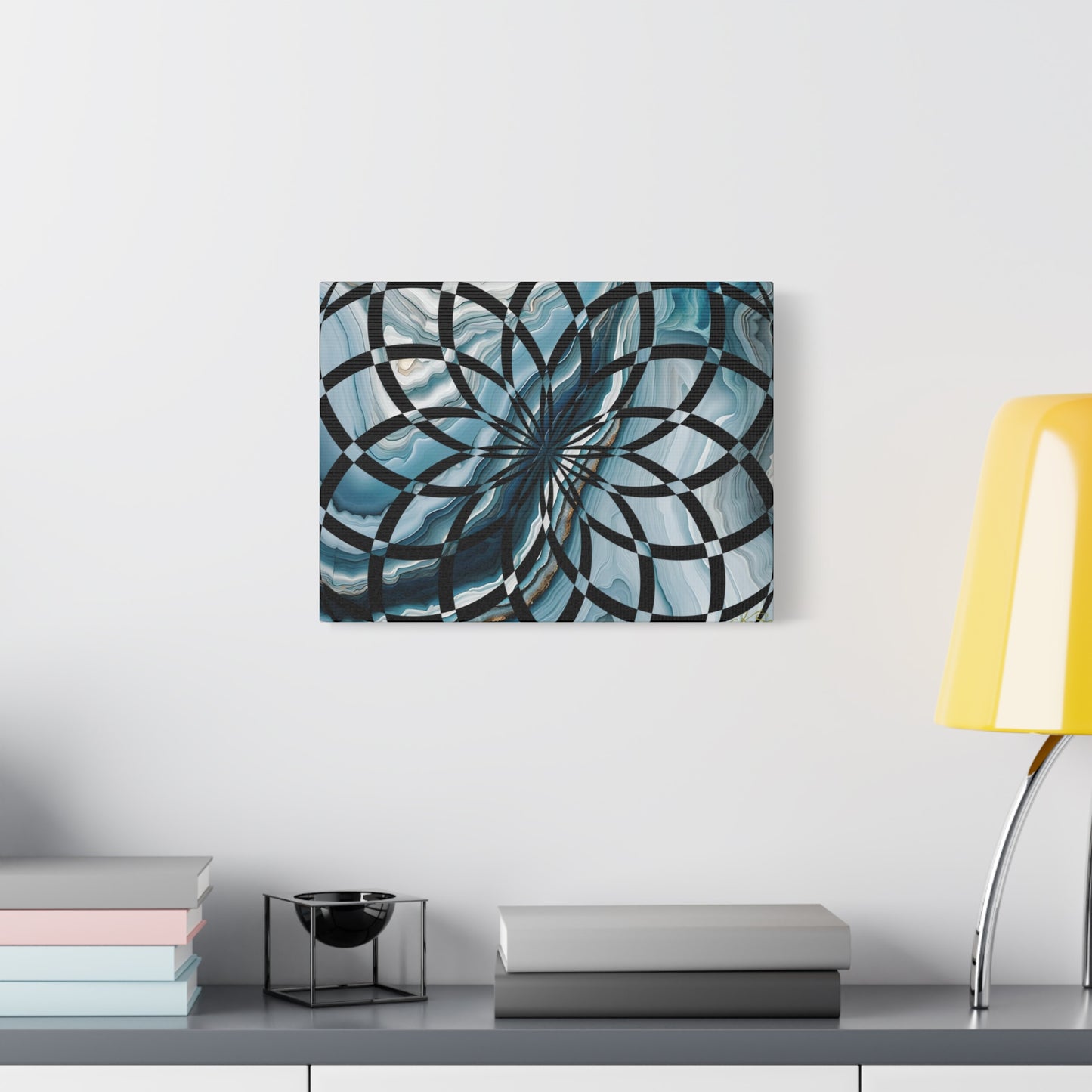 Abstract Geometric Art Canvas Print, Modern Wall