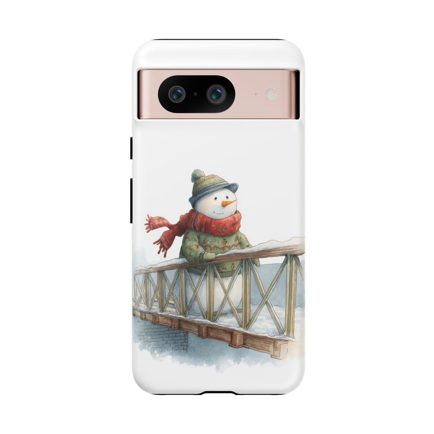 Snowman Phone Case – Winter Holiday Gift, Cute Snowman Design, Winter Accessories, Protective Phone Case, Unique Christmas Present