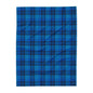 Cozy Arctic Fleece Blanket, Blue Plaid Throw, Warm Winter Decor, Home Gift, Hygge Style, Cozy Blanket for All Occasions