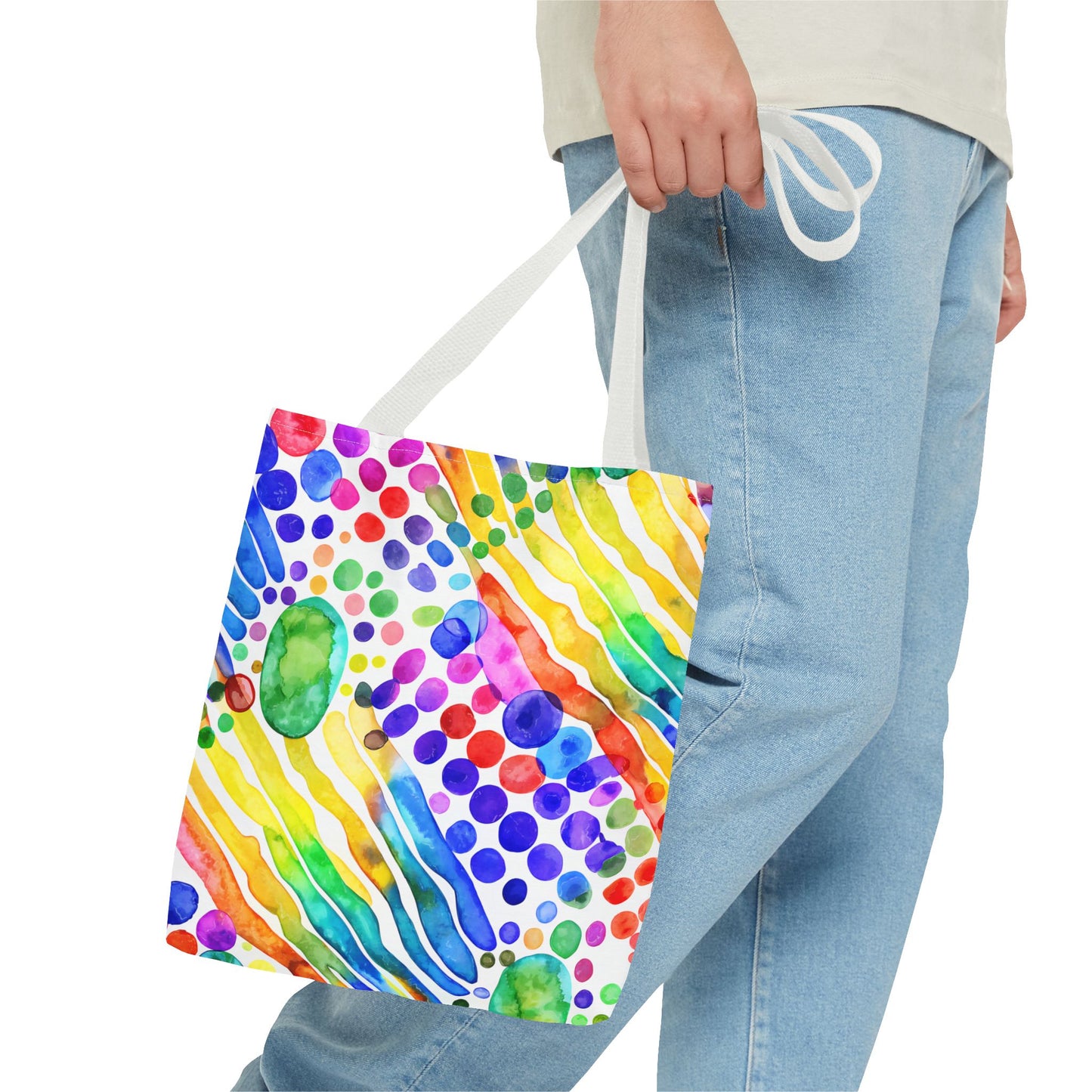 Colorful Abstract Tote Bag, Beach Bag, Shopping Bag, Summer Accessory