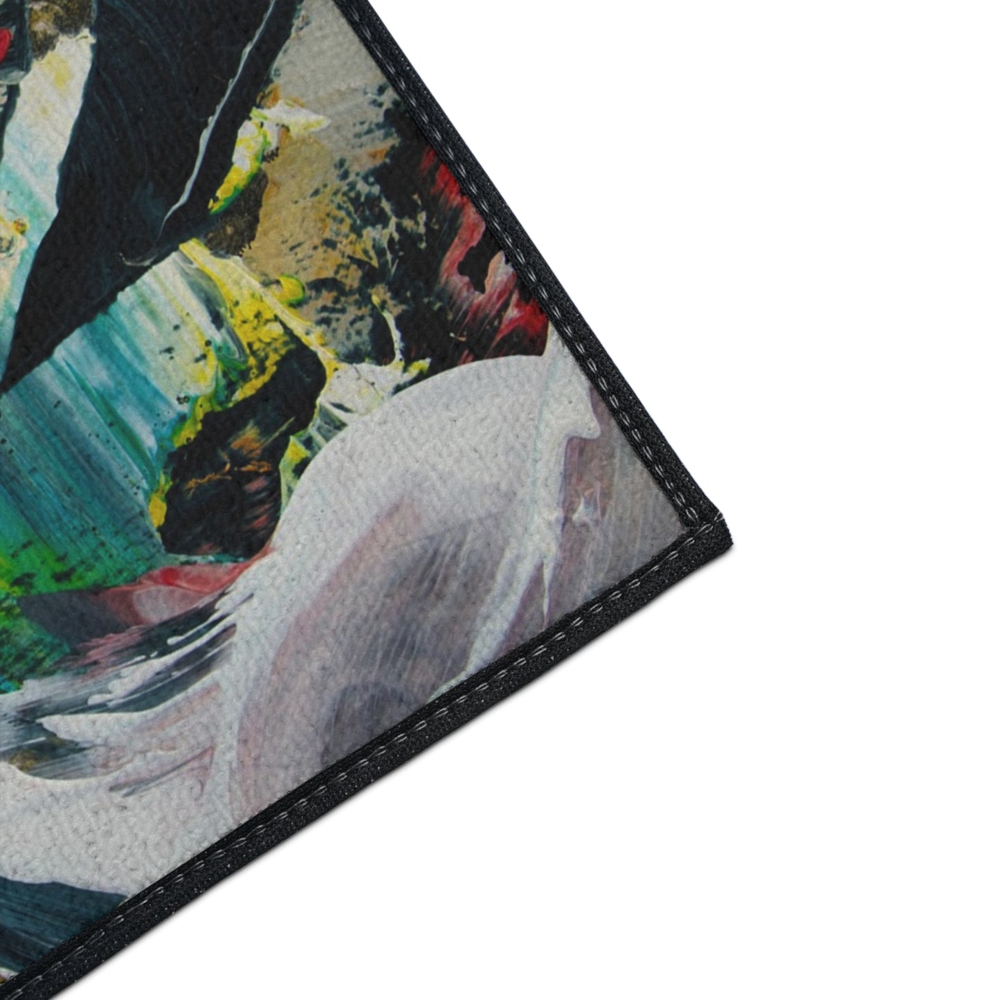 Abstract Color Splash Heavy Duty Floor Mat — Durable Artistic Entrance Rug