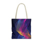 Colorful Abstract Tote Bag, Stylish Shopping Bag, Reusable Groceries Bag
