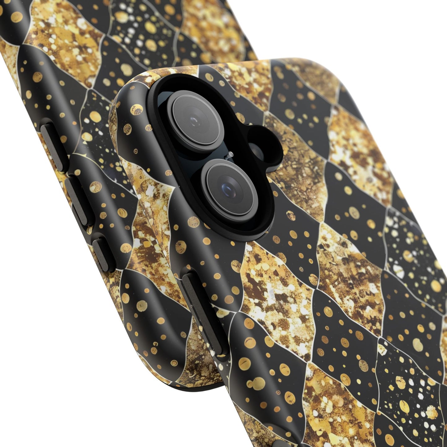 Elegant Gold & Black Phone Case for Tough Protection