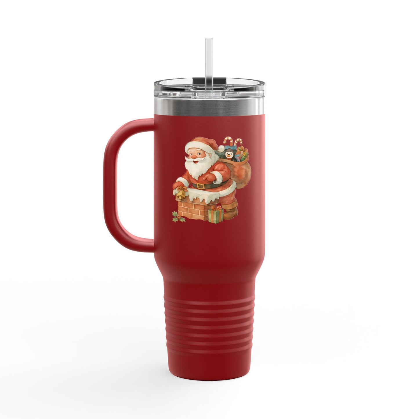 Festive Insulated Travel Mug with Santa and Holiday Designs | Perfect for Christmas Parties, Gift for Coffee Lovers, Winter Travel, [...]