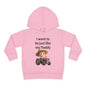 Adorable Toddler Fleece Hoodie - "I want to be just like my Daddy" - Kids Gift, Baby Shower, Birthday, Farm Theme
