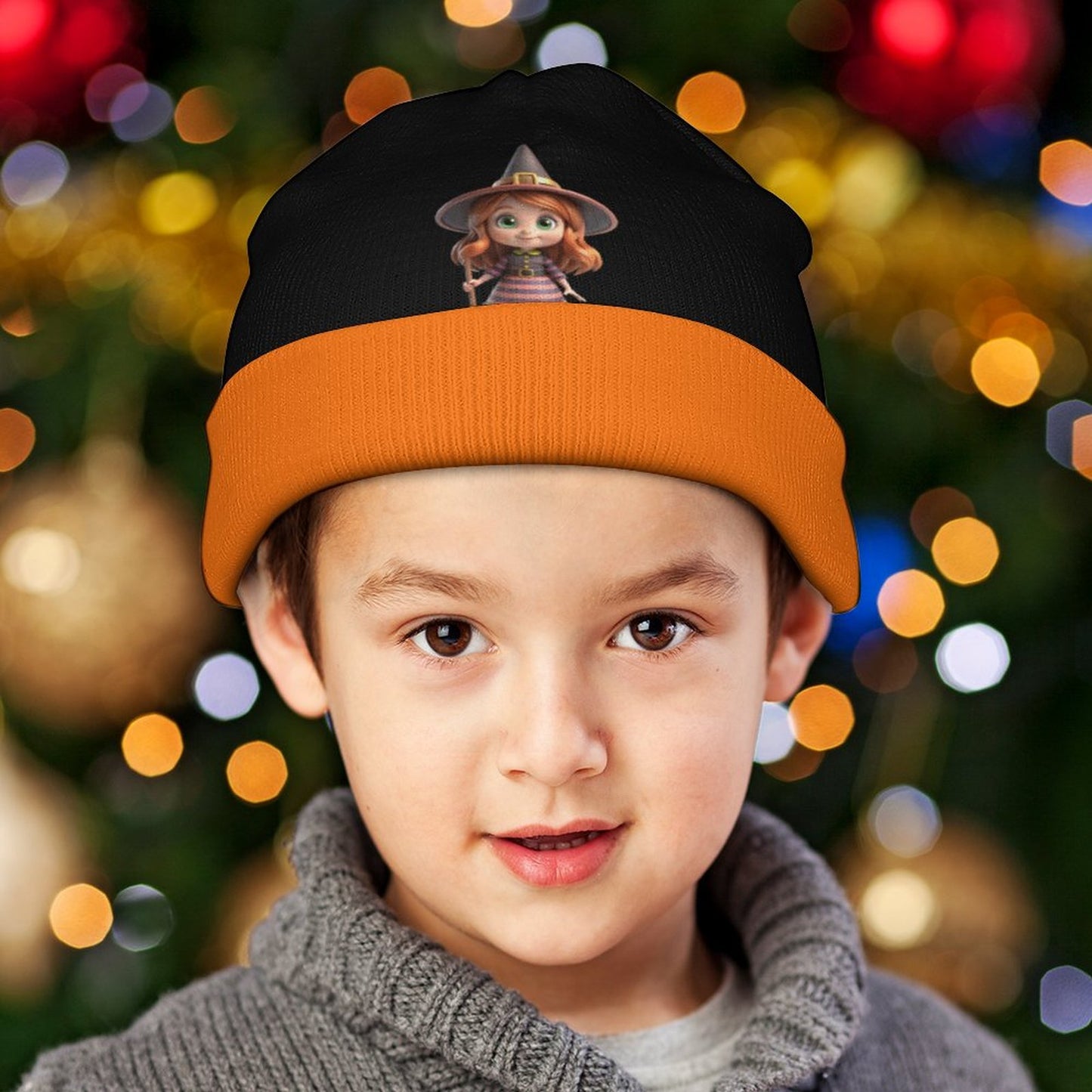 Children's Knit Beanie Halloween