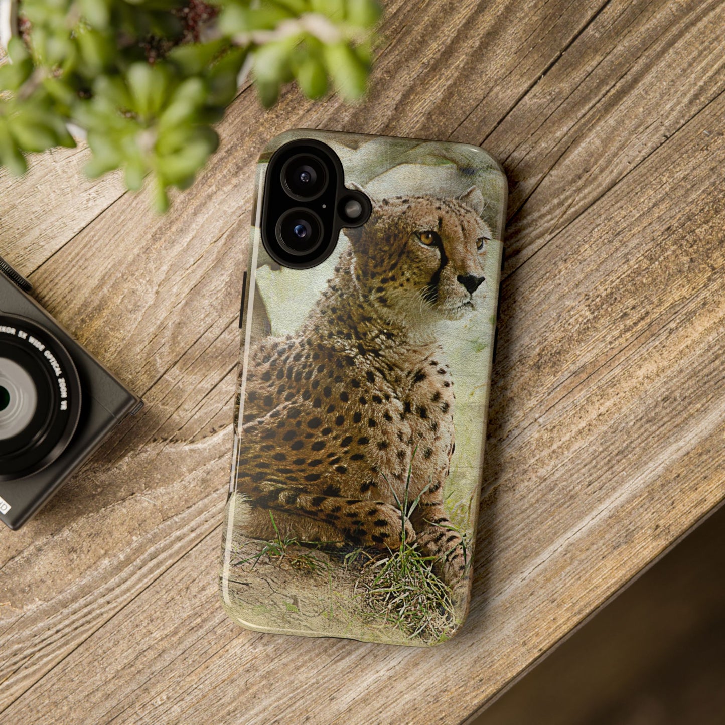 Cheetah Phone Case, Tough Cases, Animal Lover Gift, Wildlife Protection, Eco-Friendly Mobile Cover, Unique Phone Accessory