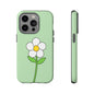 Floral Phone Case - Tough Cases for Nature Lovers, Cute Green Flower Design, iPhone Cover, Gift for Her, Spring Accessories