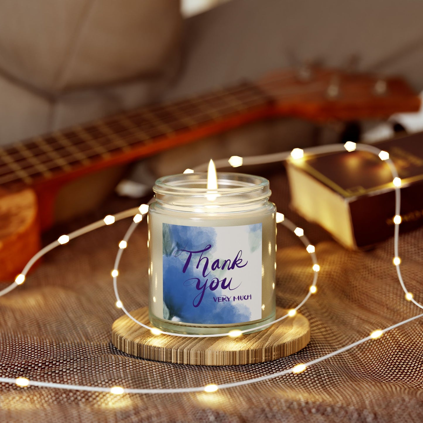 Thank You Scented Candles, Coconut Apricot Wax, Gifts for Her, Home Fragrance, Relaxation, Bridal Shower, Birthday