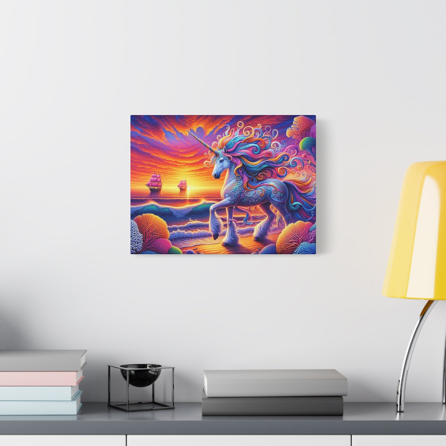 Matte Canvas, Stretched, 1.25"  Unicorn