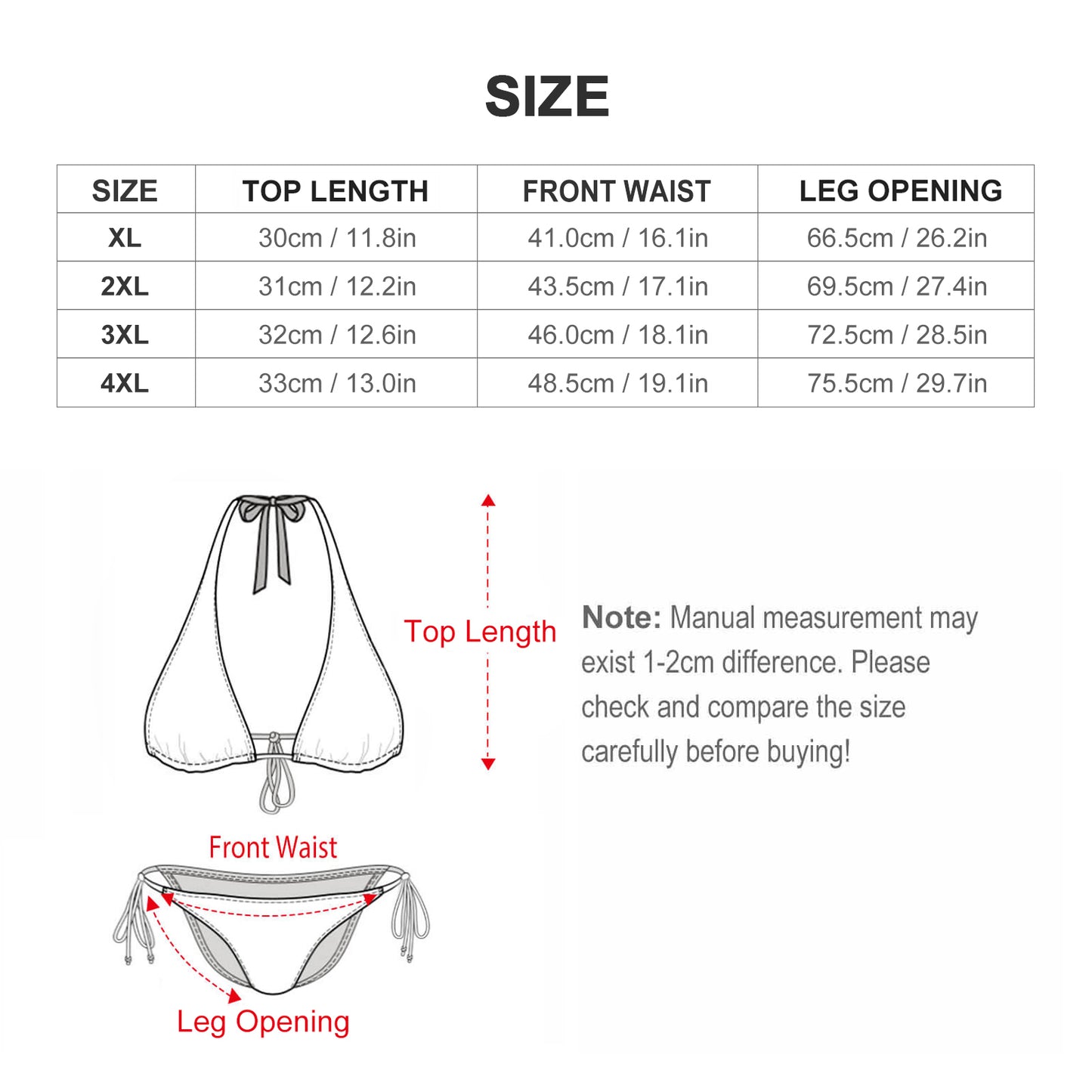 Plus Size Women‘s Halter Bikini Set