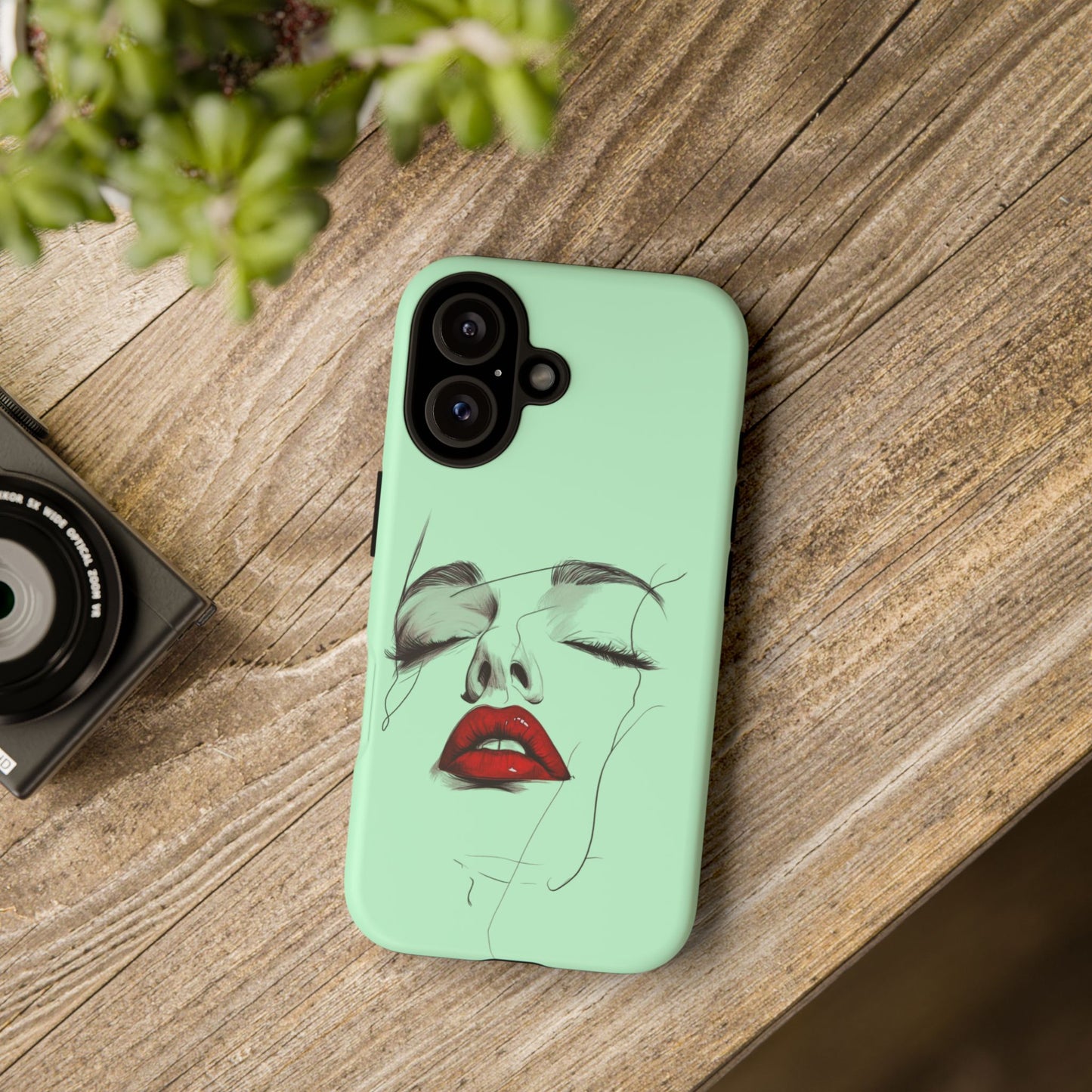 Stylish Phone Case, Artistic Phone Cover, Trendy Tech Accessory, Unique Cell Phone Protector, Gift for Her, Modern Aesthetic
