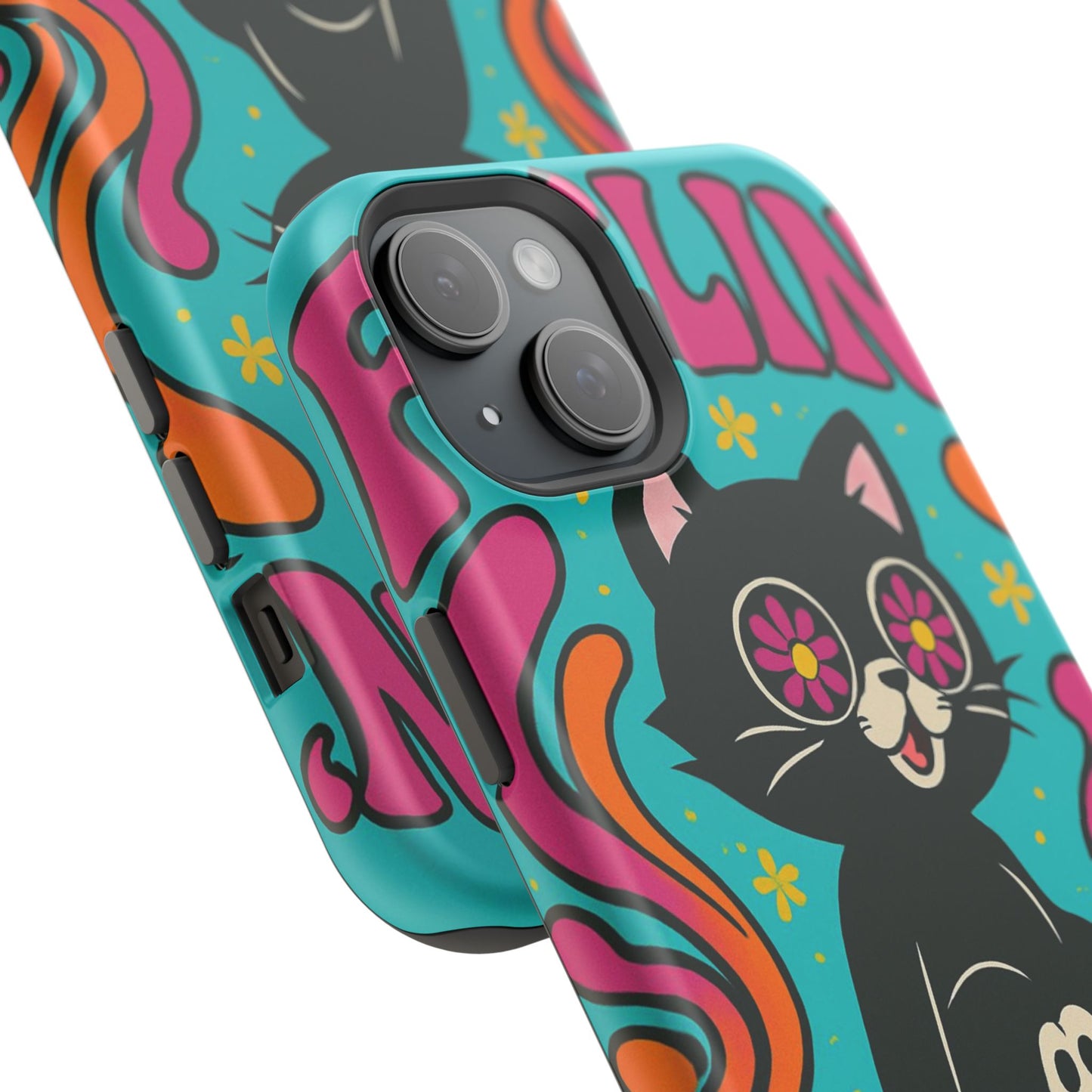 Groovy Cat Magnetic Impact-Resistant Phone Case
