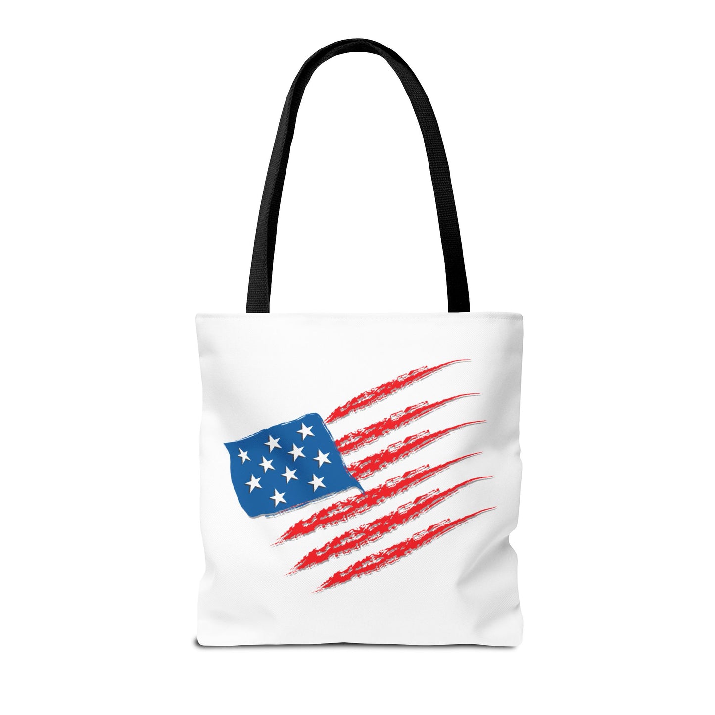 Patriotic Tote Bag | USA Pride | American Flag Design | Eco-Friendly Market Bag | Gift for Fourth of July, Veterans, Memorial Day