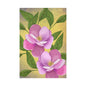 Matte Canvas, Stretched, 1.25" Tulips Pink and Purple Flowers