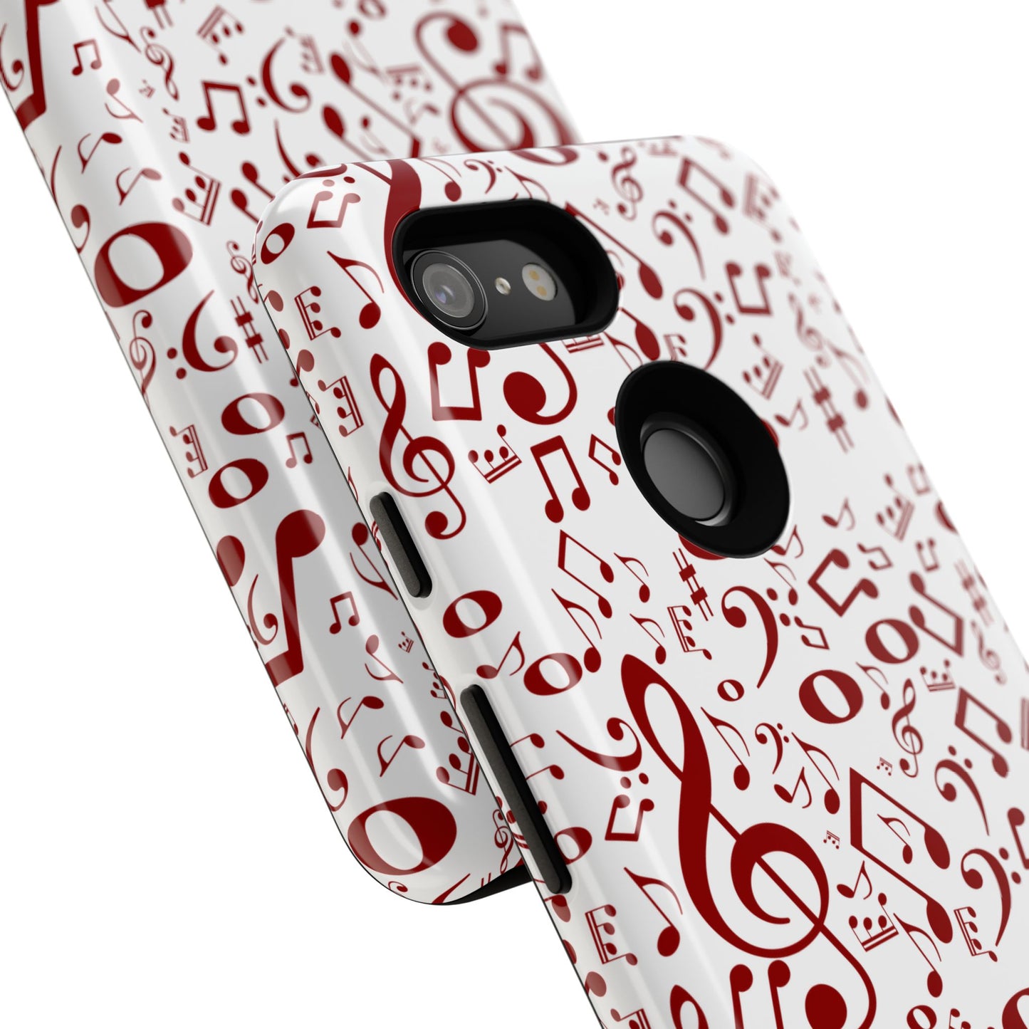 Musical Note Phone Case, Tough iPhone Cover, Gift for Musicians, Customizable, Music Lover's Accessory, Durable Phone Protection