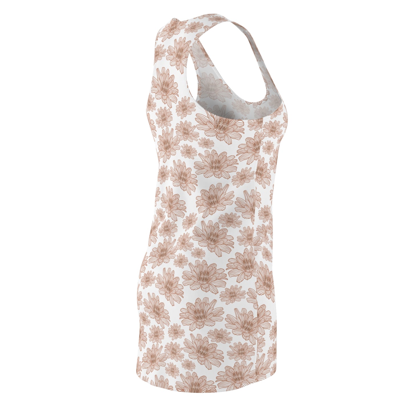 Floral Women's Racerback Dress, Summer Dress, Casual Outfit, Beachwear, Date Night, Vacation Essentials