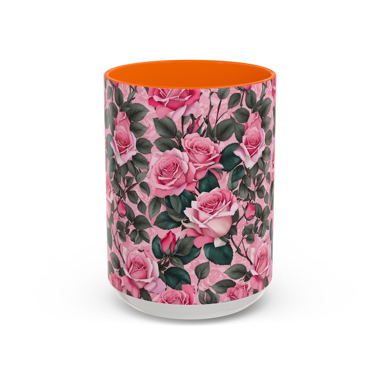 Floral Accent Coffee Mug, Pink Rose Mug, Gift for Her, Tea Cup, Mother's Day Present, Home Decor, Kitchen Essentials