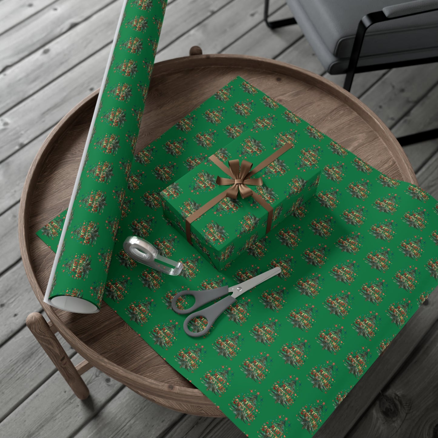 Festive Gift Wrap Papers for Holiday Cheer, Christmas Wrapping Paper, Eco-Friendly Gift Wrap, Decorative Gift Covering, AI Design Inspired