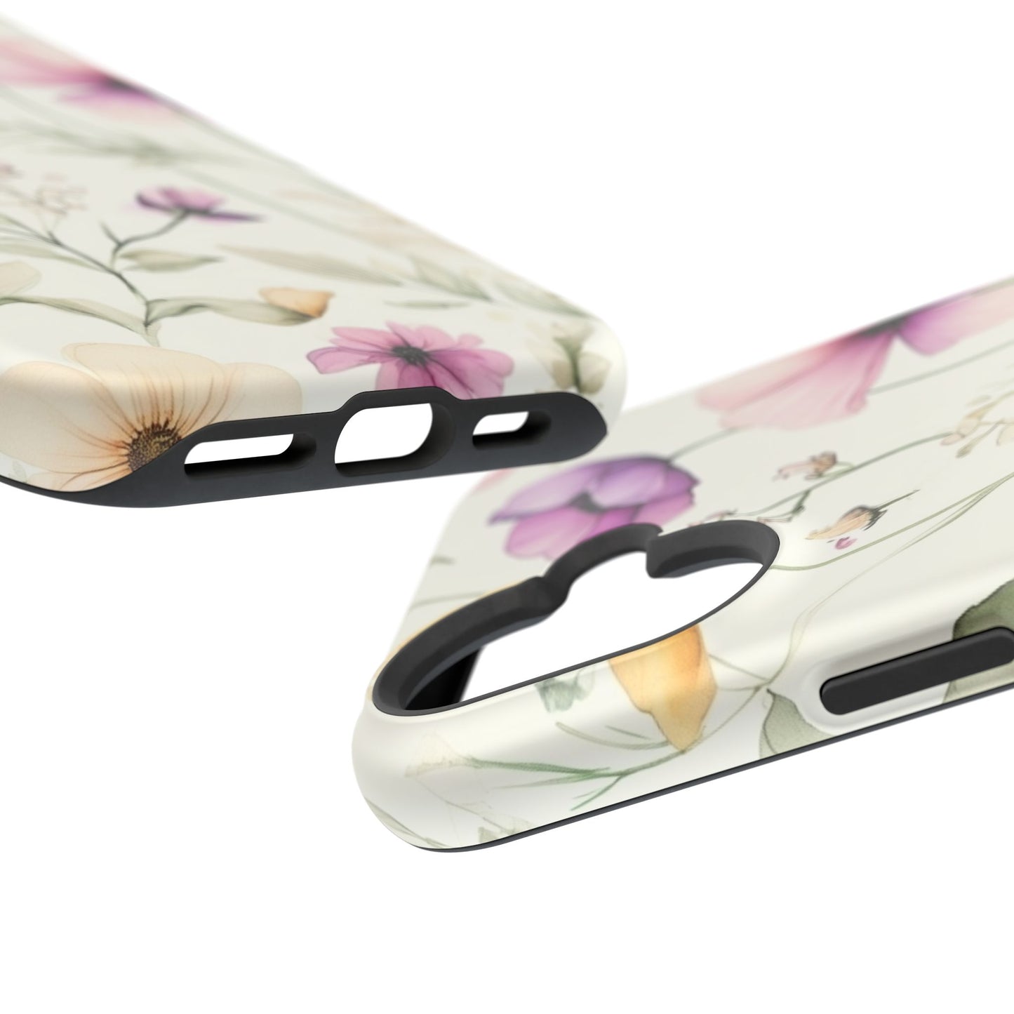 Floral Watercolor Magnetic Impact-Resistant Phone Case
