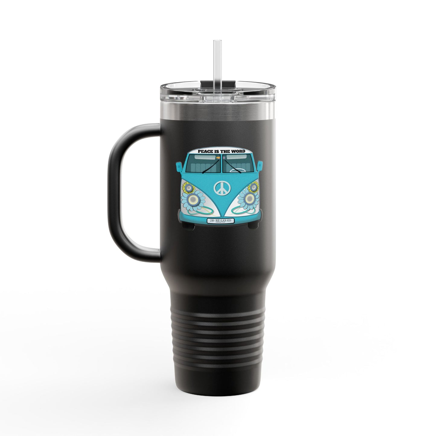 Vintage Van Insulated Travel Mug, Coffee Mug, Tea Tumbler, Road Trip Gift, Eco-Friendly Travel Cup