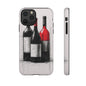 Wine Lover's Phone Case, Tough Phone Cover, Artistic Wine Design, Gift for Wine Enthusiasts, Customizable Case, Unique Wine Art