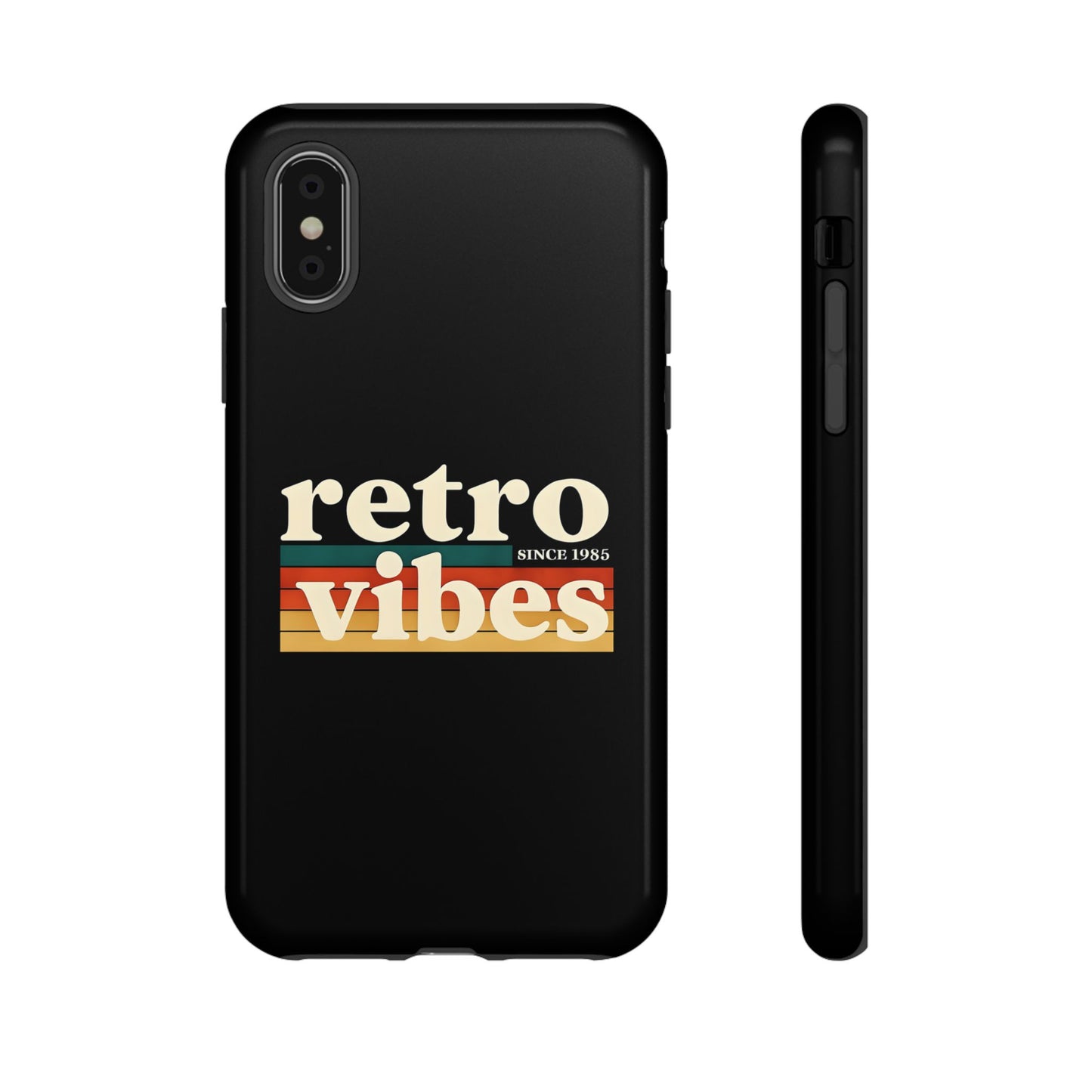Retro Vibes Phone Case, Tough Phone Cover, Vintage Style Case, Gift for Music Lovers, Retro Aesthetic Accessory