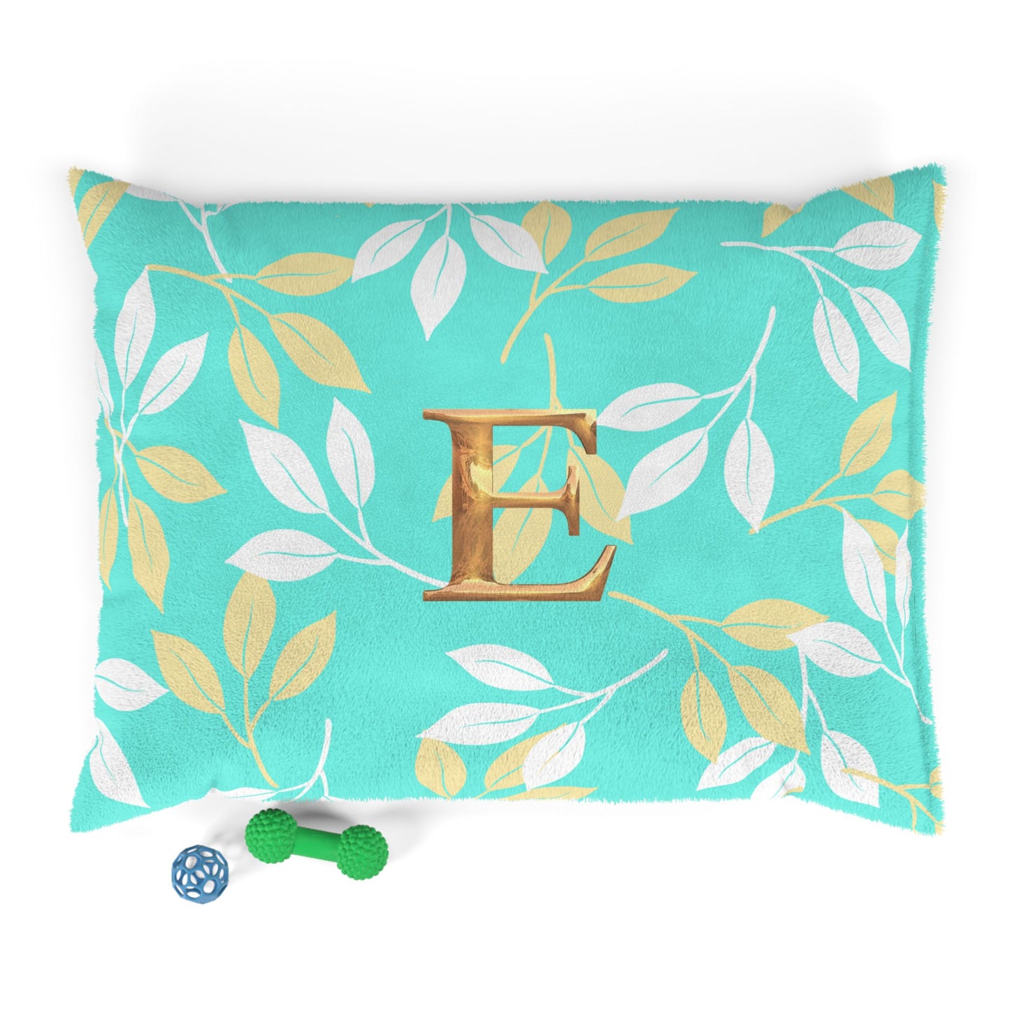 Elegant Personalized Pet Bed with Leaf Design, Cozy Dog Bed, Custom Pet Cushion, Stylish Puppy Mattress, Fall Decor for Animals