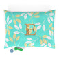 Elegant Personalized Pet Bed with Leaf Design, Cozy Dog Bed, Custom Pet Cushion, Stylish Puppy Mattress, Fall Decor for Animals