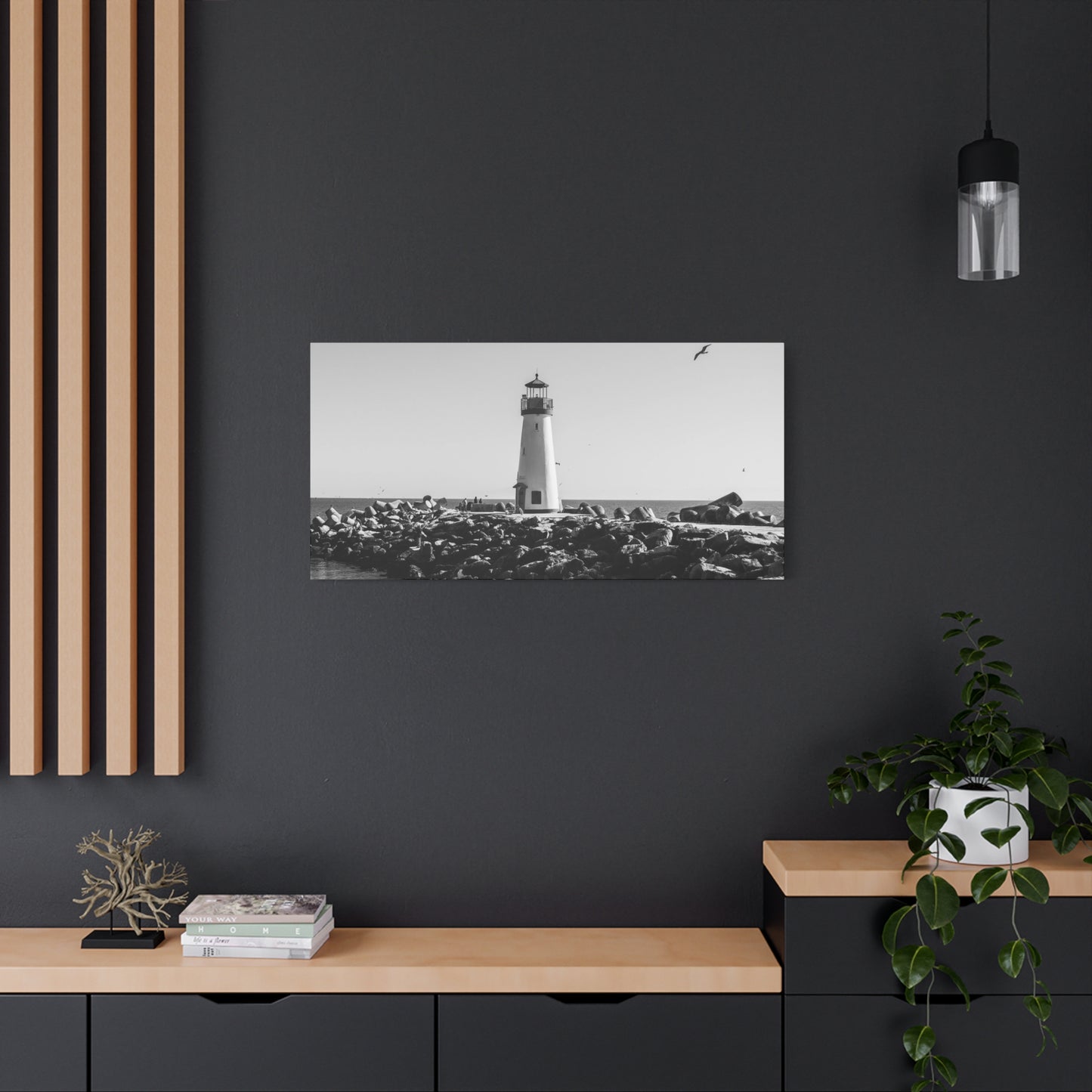 Matte Canvas, Stretched, 1.25" - Lighthouse