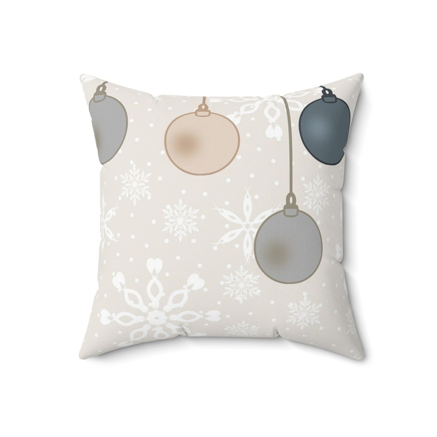 Christmas Ornament Pillow, Holiday Decor, Cozy Home Accents, Winter Decorations, Festive Cushion