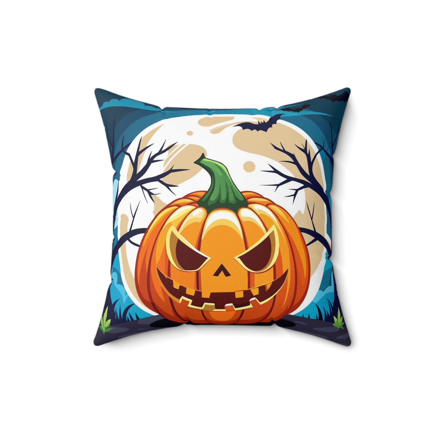 Halloween Pumpkin Decorative Pillow, Fall Home Decor, Spooky Cushion, Living Room Accent, Autumn Pillow