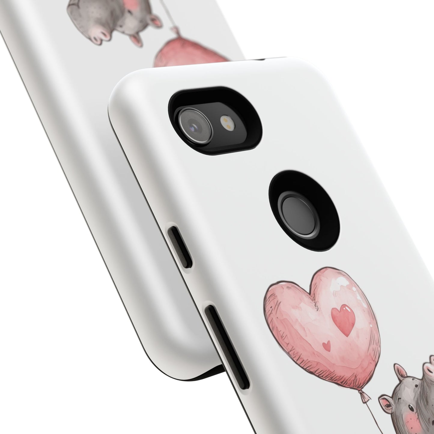 Cute Hippo Phone Case - Good Vibes Design, Animal Lover Gift, Fun Accessory, Birthday Present, Phone Accessories