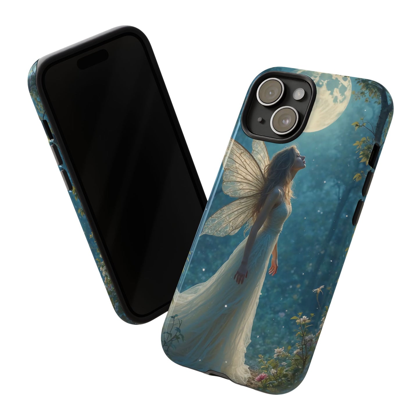 Fairy Moon Phone Case | Tough Cases for Nature Lovers, Fantasy Gift, Boho Phone Accessory, Ethereal Aesthetic, Magical Design