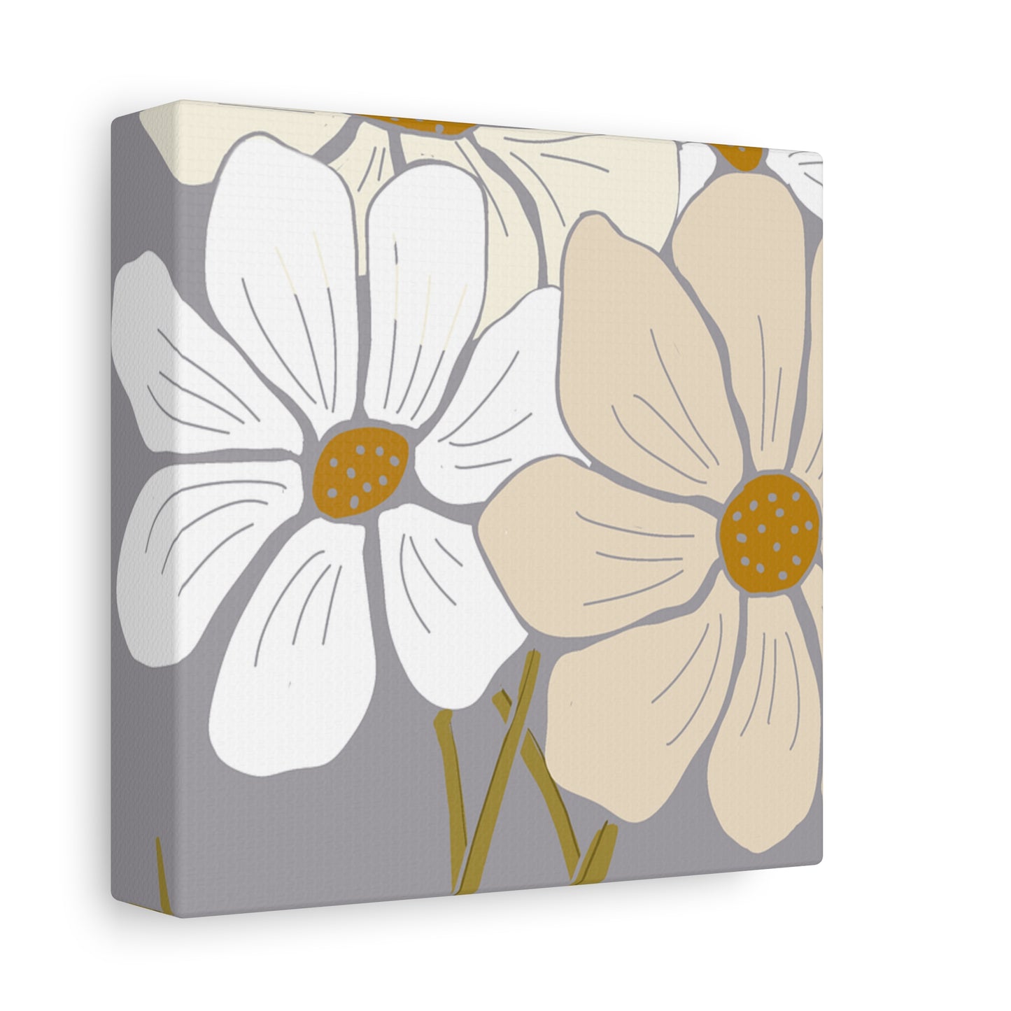 Copy of Copy of Matte Canvas, Stretched, 1.25" Tulips Pink and Purple Flowers