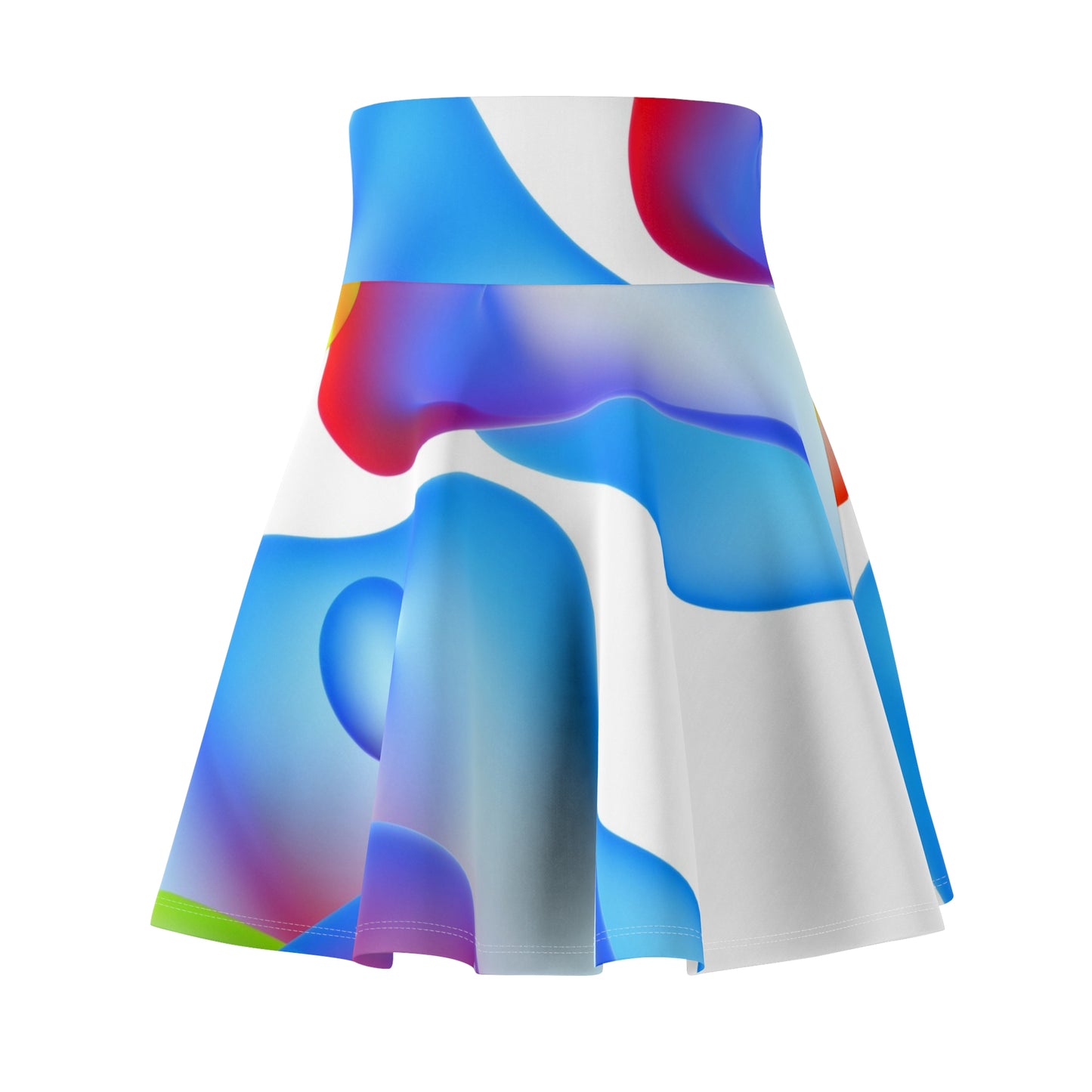 Colorful Women's Skater Skirt - Stylish Casual Wear, Party Style, Spring/Summer Fashion, Festival Outfit, Unique Gift Idea