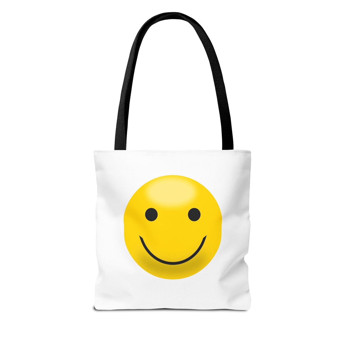 Smiley Face Tote Bag, Eco-Friendly Shopping Bag, Fun Beach Bag, Gift for Teens, Happy Tote for Everyday Use